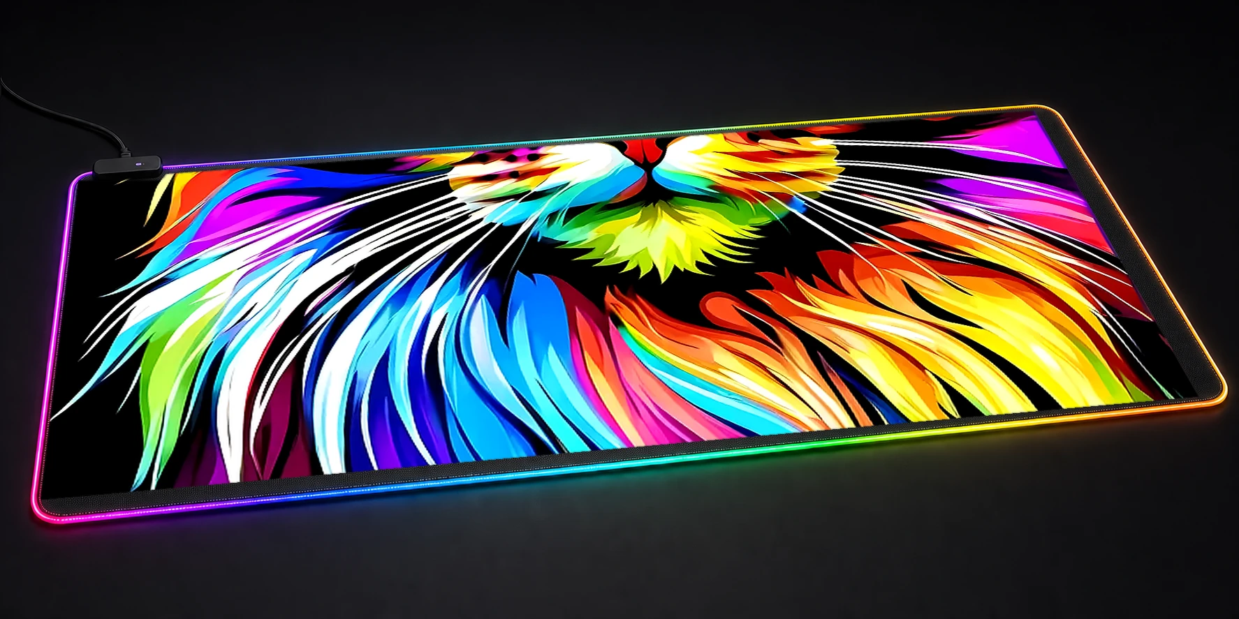 Cat RGB Desk Mat RGB desk mat